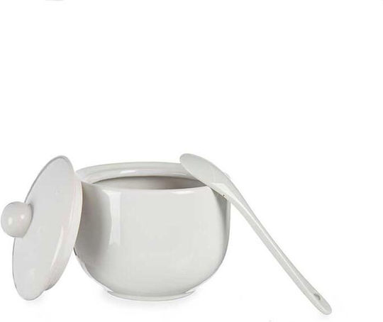 Ceramic Sugar Bowl White