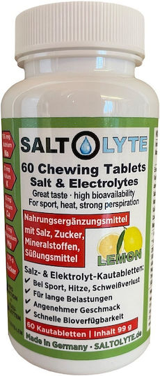 SaltStick Saltolyte Salt & Electrolytes Lemon 60 chewable tabs