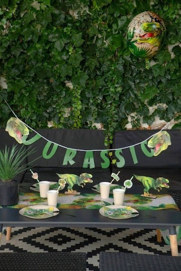 Santex Dinosaur Γιρλάντα για Party 8τμχ 30εκ.
