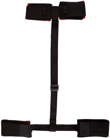 You2Toys Wrist Ankle Restraints Σετ για Δέσιμο Άκρων σε Μαύρο Χρώμα