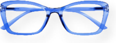 Gian Marco Venturi Bari Damen Lesebrille +3.50 in Blau Farbe Bari