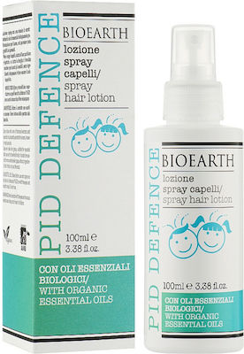 Bioearth Λοσιόν σε Spray για Πρόληψη & Αντιμετώπιση Ενάντια στις Ψείρες PID Defence 100ml