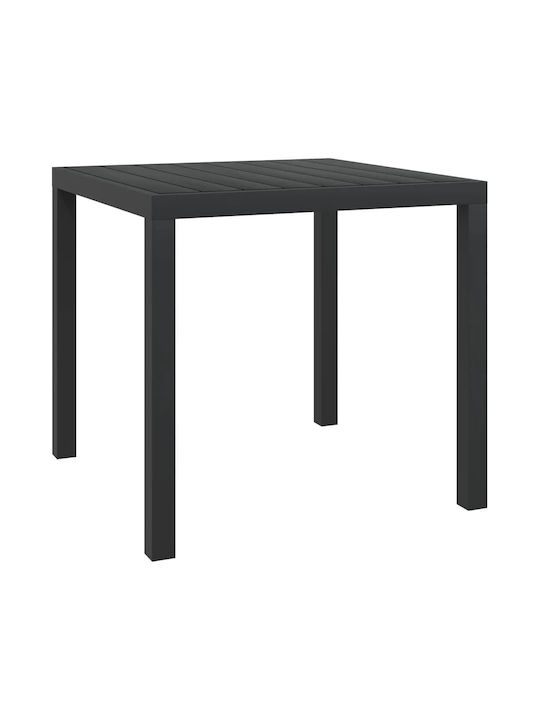 Garden & Outdoor Furniture Set for Small Outdoor Spaces 3 Pieces Black with Pillows