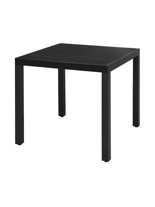 Dining Room Set for Small Outdoor Spaces 3 Pieces Black