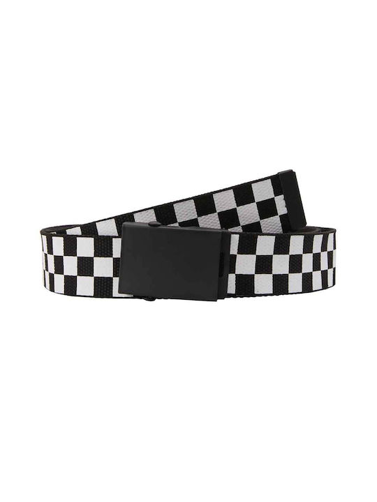 Urban Classics Men's Webbing Belt Belt Μαύρη / Λευκή