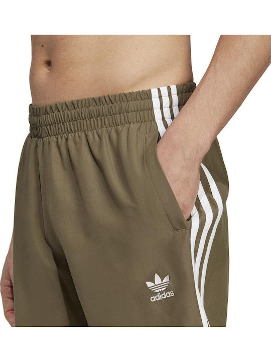 Originals Adicolor 3-Stripes Мъжки Бански Плувни Шорти Зелен Олив / Бял