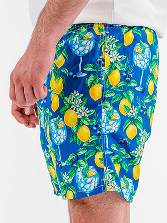 Men's Swimwear Bermuda Multicolour with Patterns