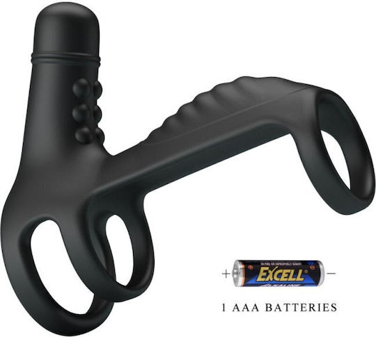 Pretty Love Vibrating Penis Sleeve Black