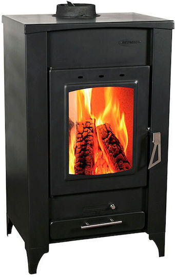 Thermiki ATS 90-20 Steel Wood Stove 16.2kW Black