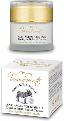 Venus Secrets Αnti-aging & Moisturizing Day/Night Cream Suitable for All Skin Types with Aloe Vera / Donkey Milk 50ml