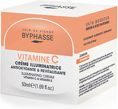 Byphasse Moisturizing Day Cream Suitable for All Skin Types with Vitamin C 50ml