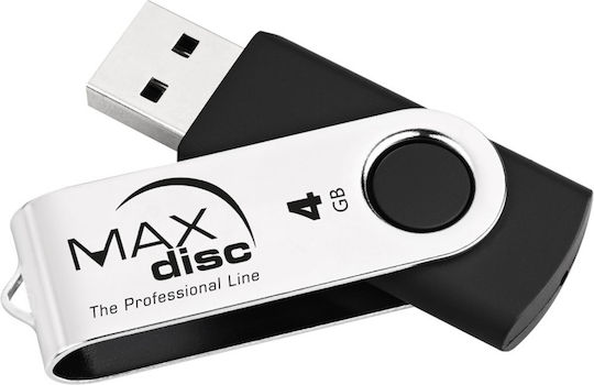 MAXdisc 4GB USB 2.0 Stick Silver