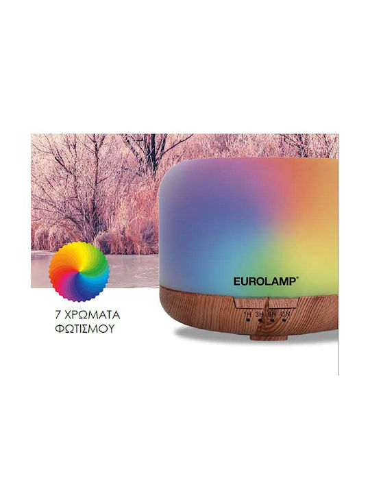 Eurolamp Led Ultrasonic Aromatherapy Diffuser with Timer White 260ml 300-96000