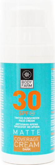 Bodyfarm Оцветен Слънцезащитен Крем За Лице SPF30 С Цвят 50мл