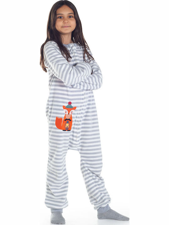 Owli Pijama întreagă pentru copii De iarnă Albă