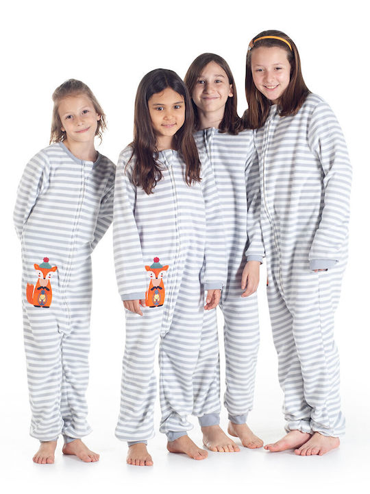 Owli Pijama întreagă pentru copii De iarnă Albă