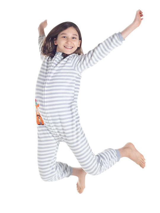 Owli Pijama întreagă pentru copii De iarnă Albă