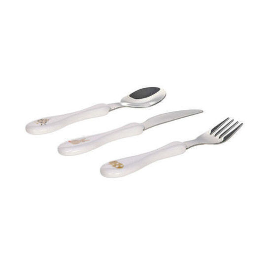 Laessig Baby Cutlery Set Little Mateys made of Metal Royal Blue 3pcs