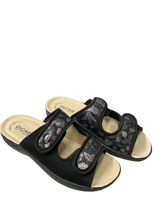 Dicas Anatomic Women's Platform Wedge Sandals Black