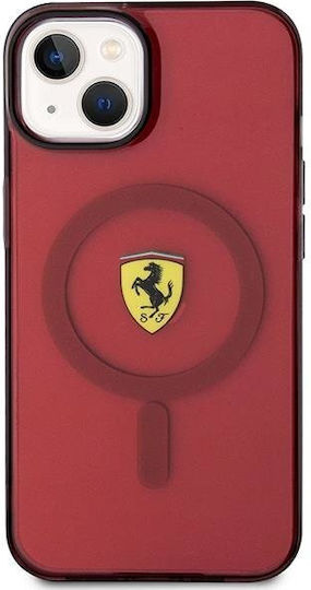 Ferrari Back Cover Silicon Roșu (iPhone 14)