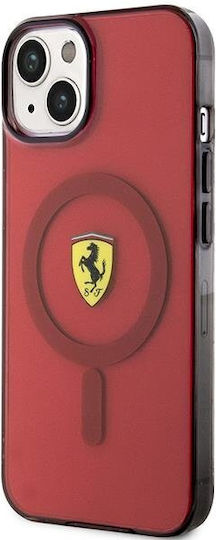 Ferrari Back Cover Silicon Roșu (iPhone 14)