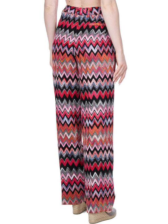 Missoni Women's Viscose Zigzag Trousers DS23SI1N-BR00O0