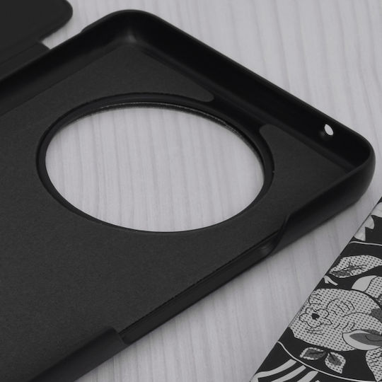Techsuit Efold Umschlag Rückseite Kunststoff / Leder Schwarz (Honor Magic4 Lite)