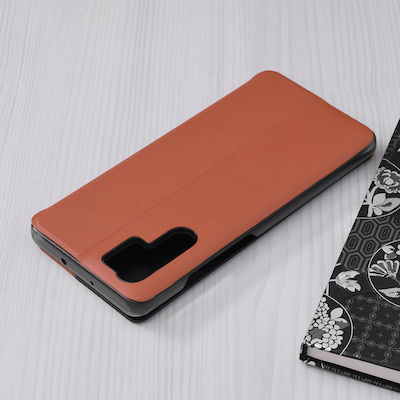 Techsuit eFold Series Synthetic Leather Book Orange (Huawei P30 Pro)