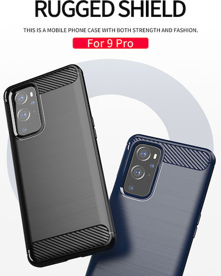 Techsuit Carbon Задна корица Силикон Черен (OnePlus 9 Pro)