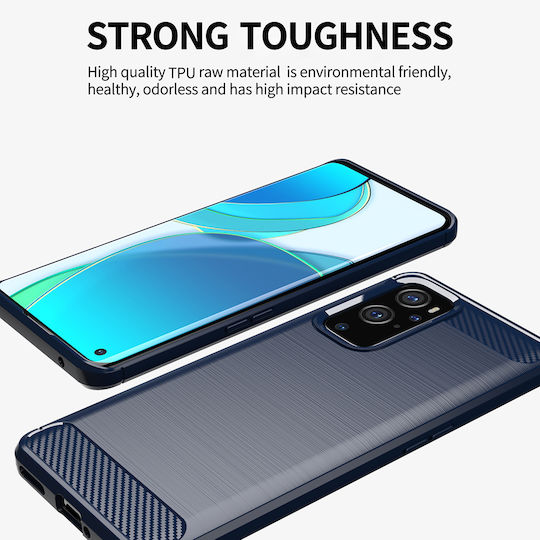 Techsuit Carbon Задна корица Силикон Черен (OnePlus 9 Pro)
