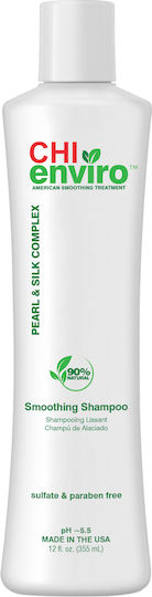 CHI Enviro American Smoothing Treatment Σαμπουάν Αναδόμησης/Θρέψης & Ενυδάτωσης για Όλους τους Τύπους Μαλλιών 355ml