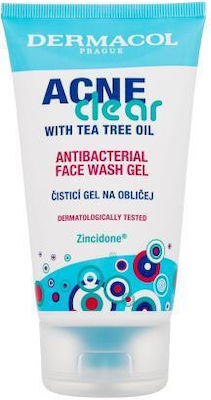 Dermacol Acne Clear Antibacterial Face Wash Gel Cleansing Gel for Oily Skin 150ml