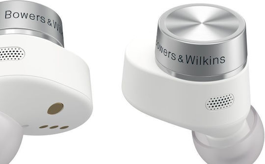 Bowers & Wilkins Pi7 S2 In-Ear Bluetooth-Freisprecheinrichtung Kopfhörer mit Schweißresistenz und Ladeetui Weiß