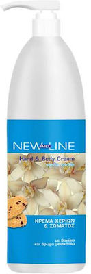 Imel New Line Vanilla Cookie Feuchtigkeitsspendende Creme Körper mit Duft Vanille 500ml