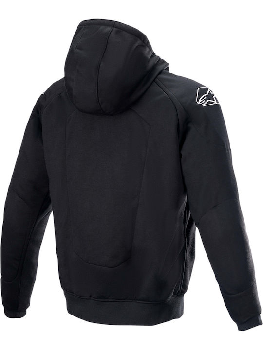 Alpinestars Chrome Ignition Hoodie Χειμερινό Ανδρικό Μπουφάν Μηχανής Μαύρο/Κόκκινο