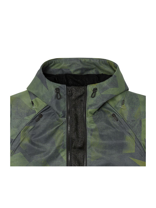 Icon Airform Battlescar Ανδρικό Μπουφάν Μηχανής 4 Εποχών Green