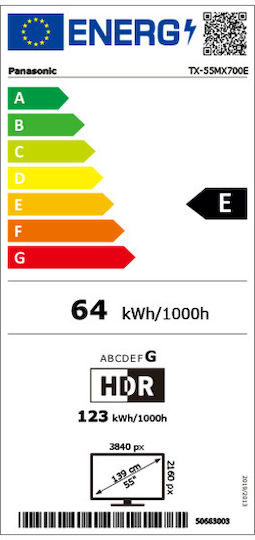 Panasonic Smart Television 55" 4K UHD LED TX-55MX700E HDR (2023)