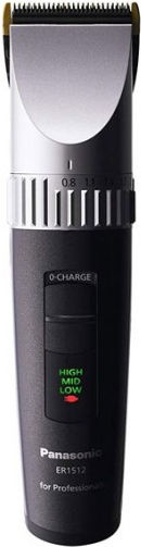 Panasonic Professional Rechargeable Hair Clipper Black/Silver ER-1512K801