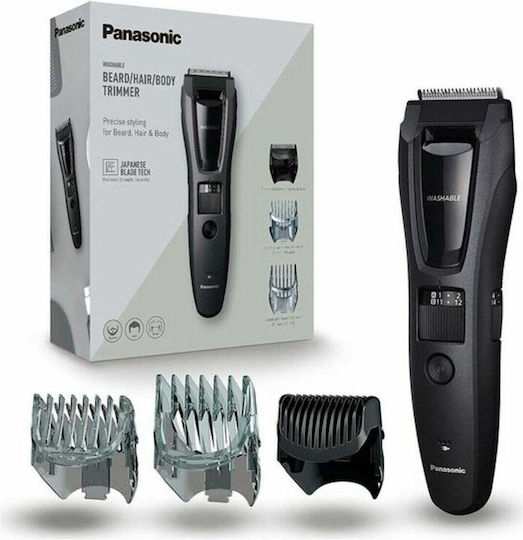 Panasonic Επαναφορτιζόμενη Κουρευτική Μηχανή Black ER-GB62-H503