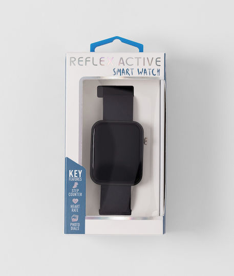 Reflex Active Series 13 36mm Αδιάβροχο Smartwatch με Παλμογράφο (Μαύρο)