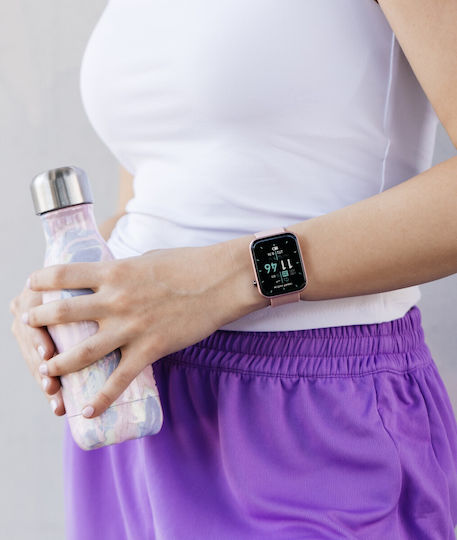 Reflex Active Series 13 36mm Αδιάβροχο Smartwatch με Παλμογράφο (Ροζ)