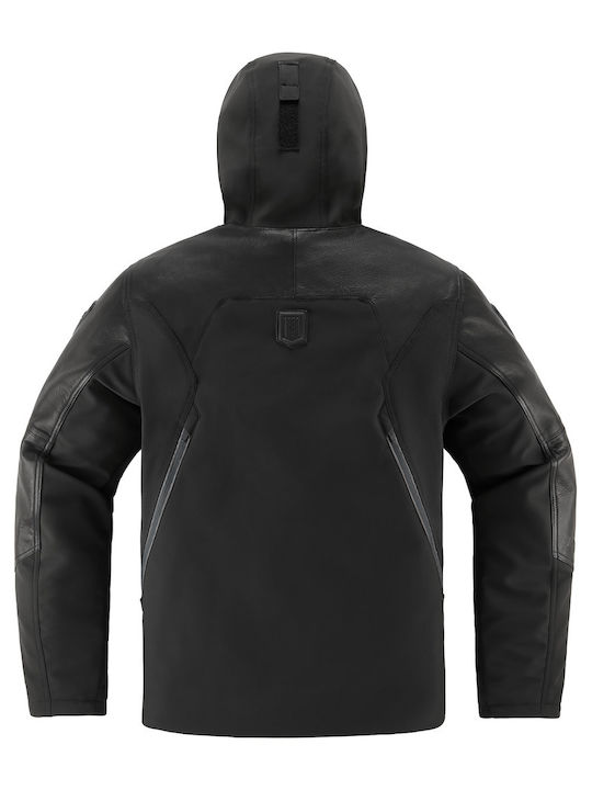 Icon Basehawk2 Sommer Herren Motorradjacke Black