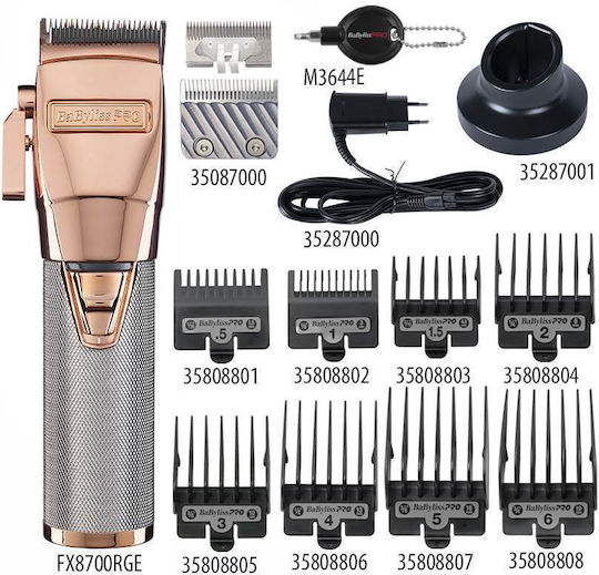 Babyliss Pro Професионална Машинка за Подстригване Розово злато FX8700RGE