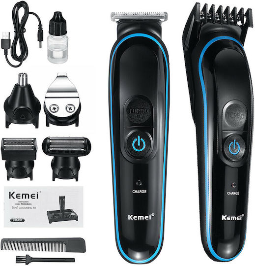 Kemei Professionelles Set Wiederaufladbar Haarschneidemaschine Schwarz KM-690