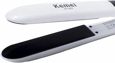 Kemei KM-2202 Presă de păr cu plăci ceramice 45W White