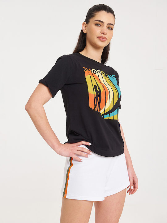 Mei Γυναικείο T-shirt Μαύρο