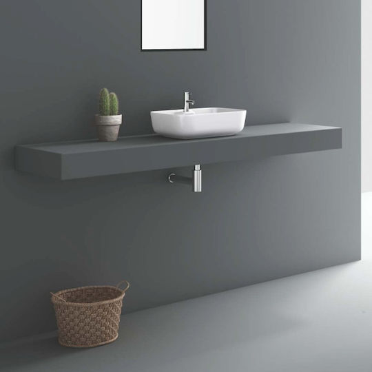 Soncera Sofia 00 Επικαθήμενος Νιπτήρας Πορσελάνης 50x36.5x14.5cm Λευκός