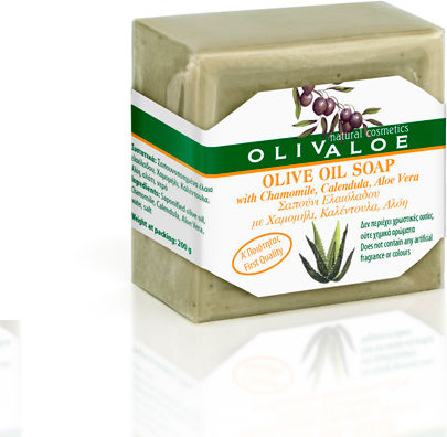 Olivaloe Olive Oil Soap With Aloe, Calendula & Chamomile Χειροποίητο 200gr