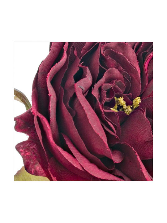 Ramură Decorativă Artificială Trandafir Red 30cm Bizzotto
