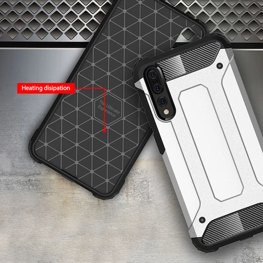 Techsuit Hybrid Back Cover Πλαστικό / Σιλικόνης Μαύρο (Huawei P20 Pro)